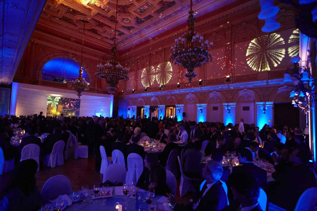 Prague gala palace event decoration for Samsung