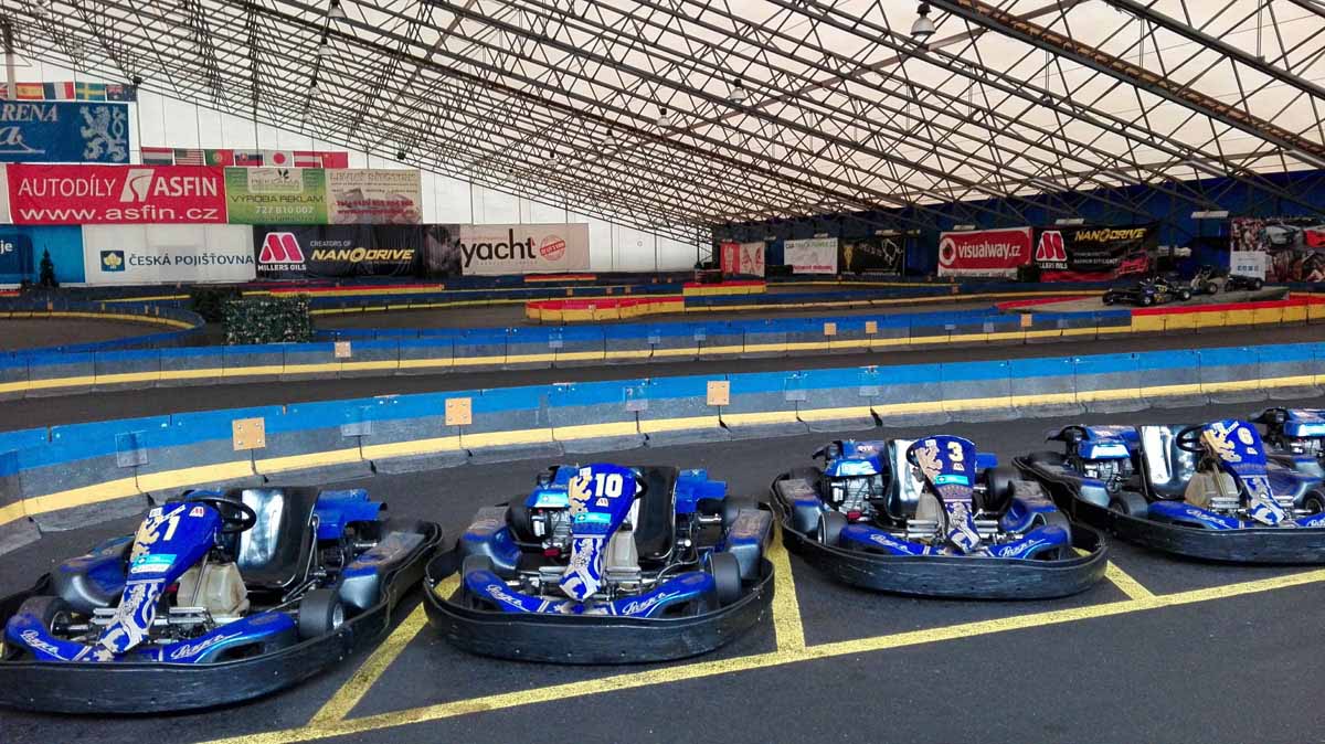 The teambuilding event brought our American clients to Go Kart arena in Prague